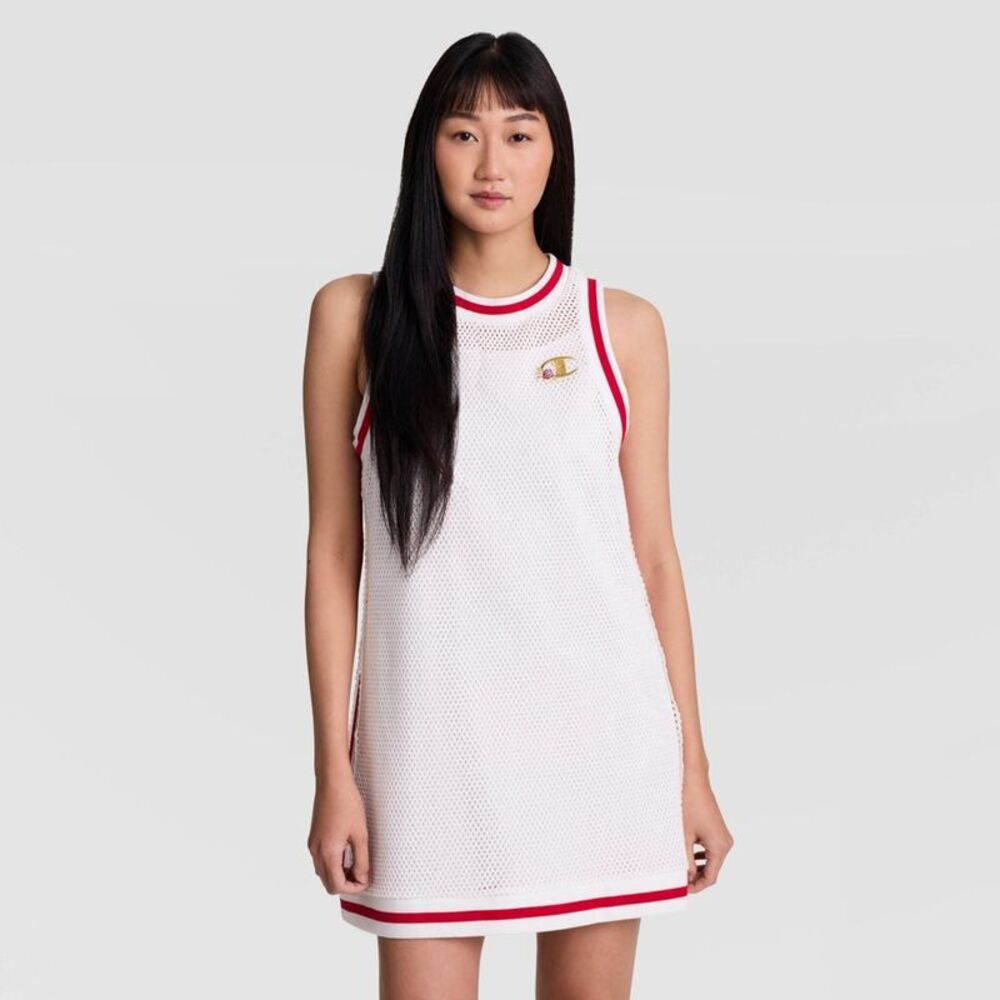 Champion Women's Goalkeeper Crochet Mini Dress - Bright White XXL